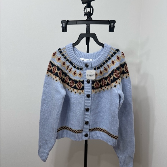 Altar'd State Light Blue Fair Isle Cardigan - Picture 5 of 8